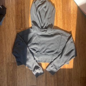 Urban outfitters / out from under cropped waffle hoodie